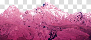 Aesthetic pink mega , pink mountain illustration transparent background PNG clipart thumbnail