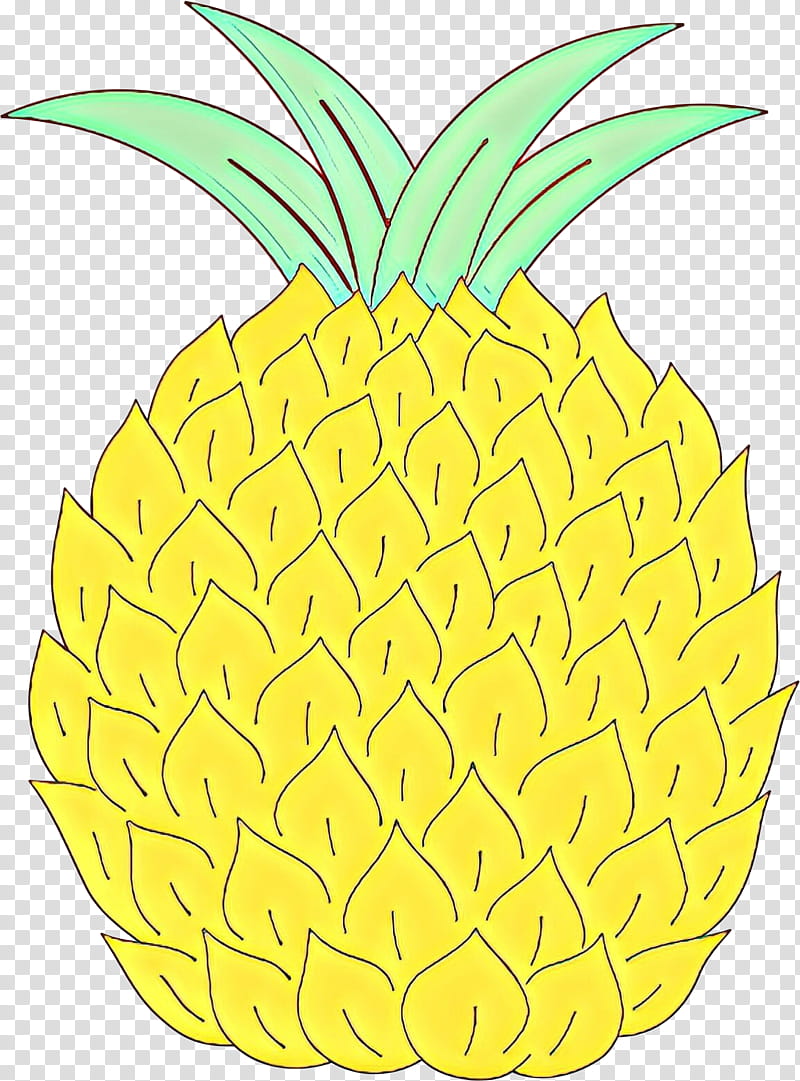 Flower Tree, Cartoon, Pineapple, Commodity, Ananas, Fruit, Yellow, Plant transparent background PNG clipart
