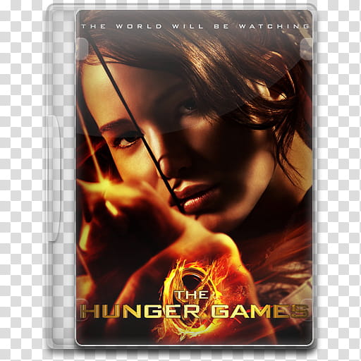 Movie Icon , The Hunger Games, The Hunger Games DVD case transparent background PNG clipart