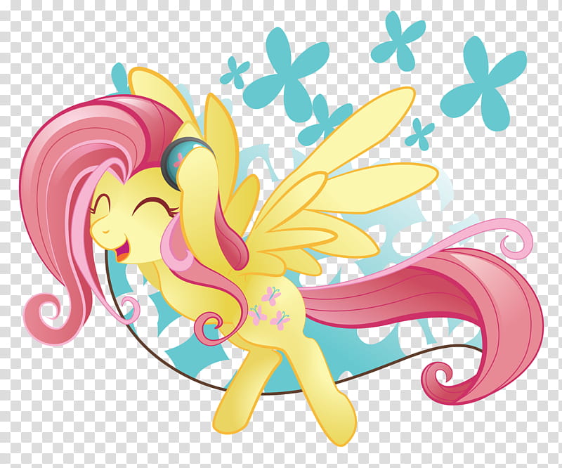 Flutter Rock, yellow pony toy transparent background PNG clipart