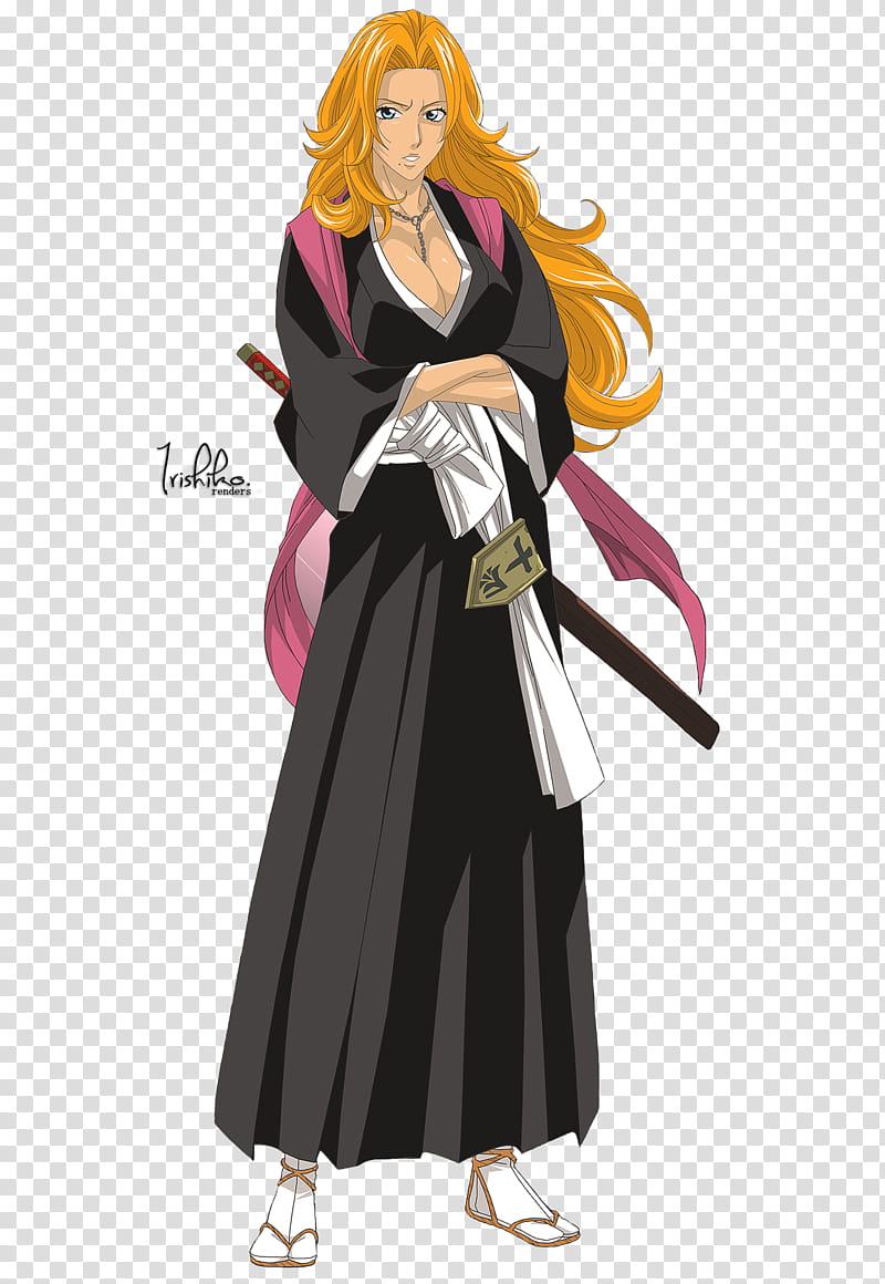 Matsumoto Rangiku, female anime character illustration transparent background PNG clipart