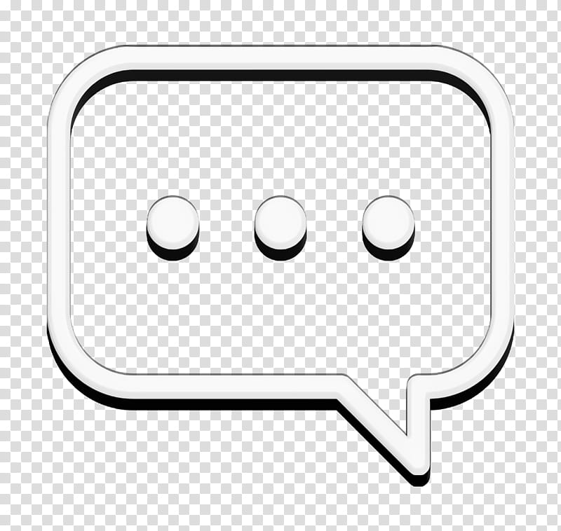 Chat icon Web application UI icon shapes icon, Line, Line Art, Smile, Emoticon, Square transparent background PNG clipart