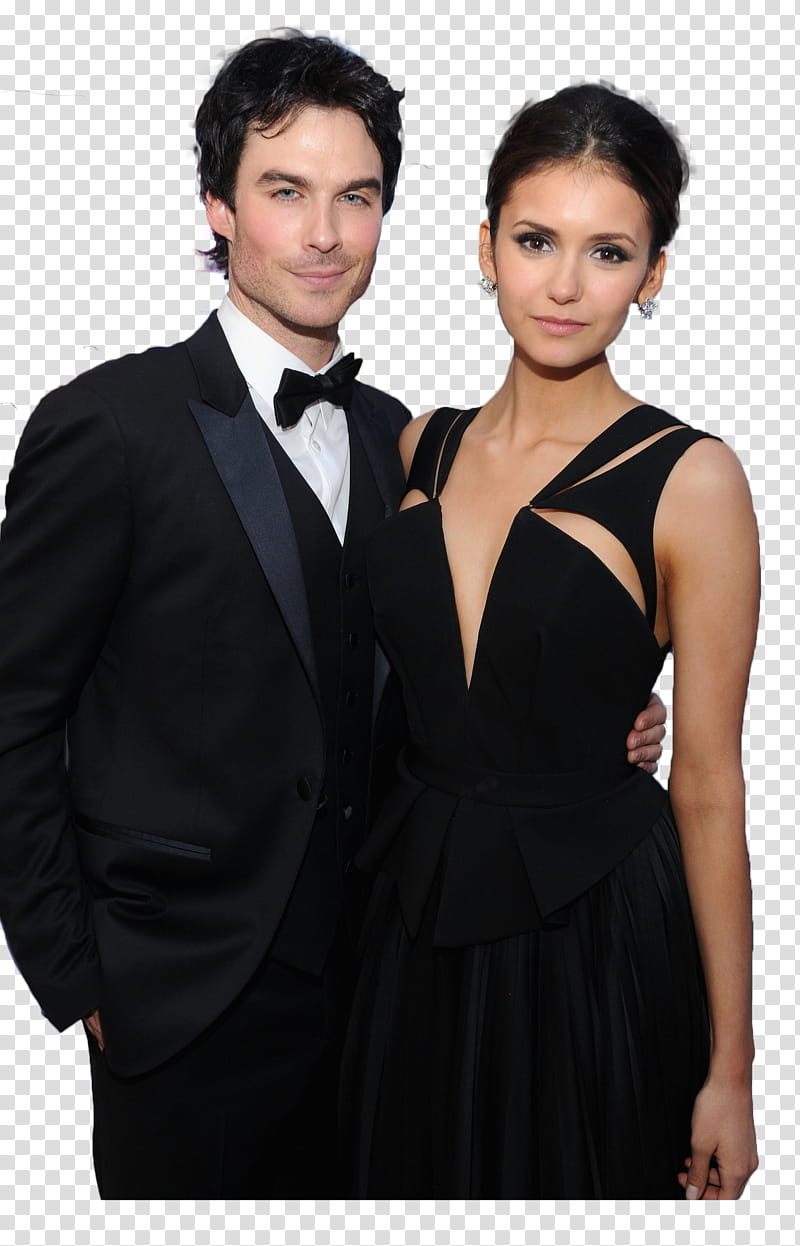 Ian Somerhalder and Nina Dobrev transparent background PNG clipart