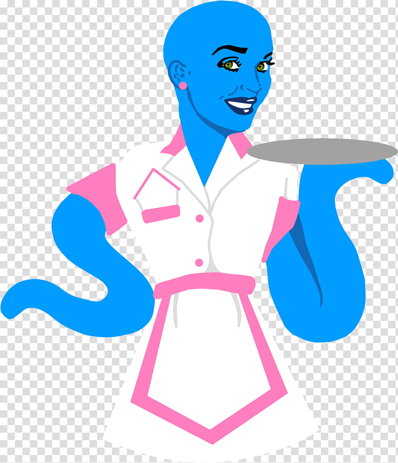 Alien Diner Waitress, girl in white and pink shirt illustration transparent background PNG clipart