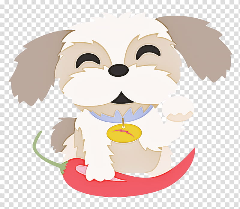 cartoon dog puppy nose shih tzu, Cartoon, Snout, Havanese transparent background PNG clipart