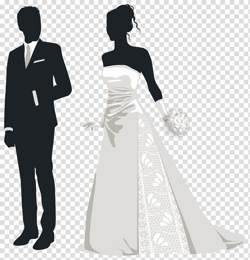 Bride And Groom, Wedding Invitation, Bridegroom, Bride Groom Direct, Silhouette, Wedding Dress, Drawing, Gown transparent background PNG clipart