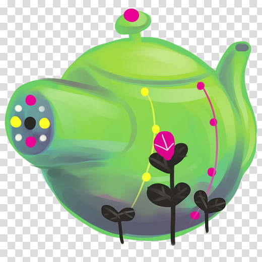 Gaia Icon set, Kettle, green pot illustration transparent background PNG clipart