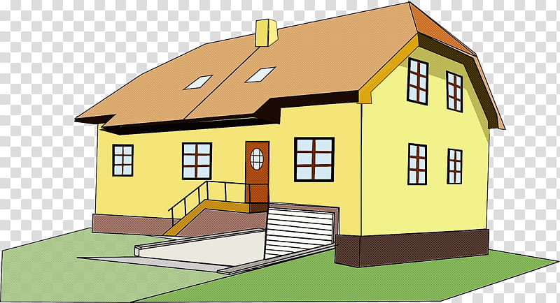 house home property roof real estate, Building, Residential Area, Land Lot, Facade transparent background PNG clipart