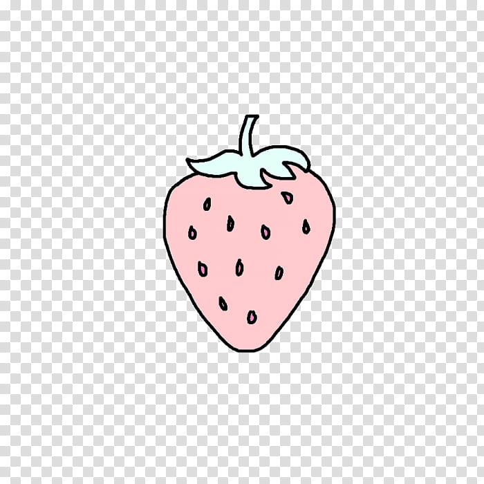 Kawaii, strawberry transparent background PNG clipart