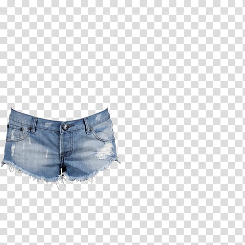 Clothes blue denim short shorts transparent background PNG