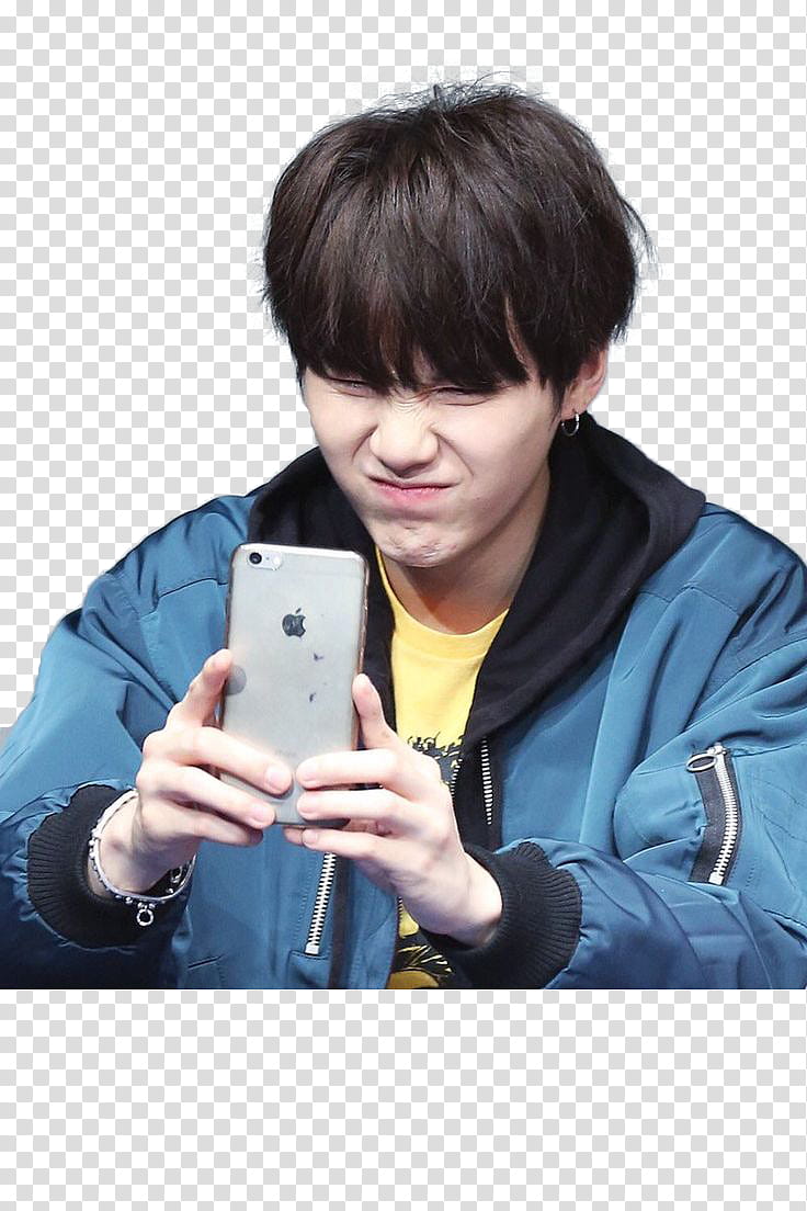 min yoongi , man taking selfie closing eyes transparent background PNG clipart