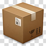 brown cardboard box illustration transparent background PNG clipart