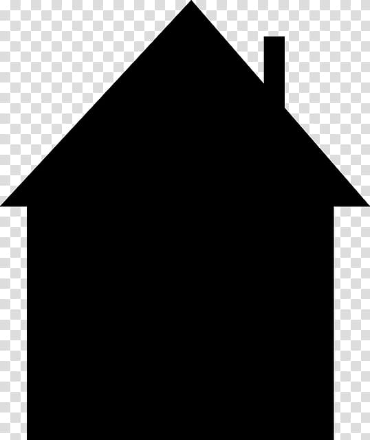 Black Triangle, House, Building, Roof, Line, Blackandwhite, Shed, Architecture transparent background PNG clipart