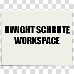 The Office Collection, swight schrute workspace text transparent background PNG clipart