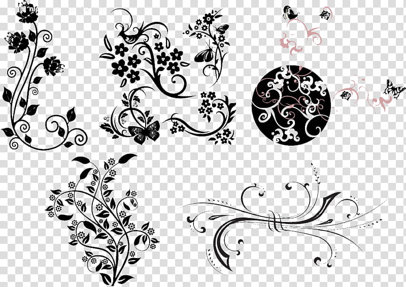Black And White Flower, Design , Stencil, Black And White
, Flora, Line Art, Drawing, Temporary Tattoo transparent background PNG clipart