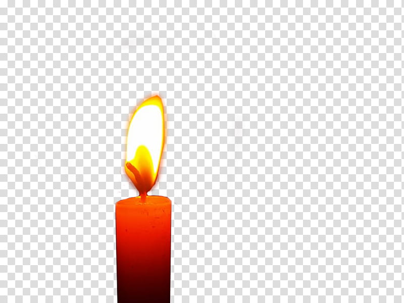 Colours of Fall, red candle with fire transparent background PNG clipart