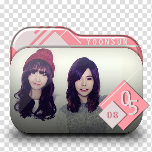 SNSD  Season Greetings Folder Icon , SGGGYoonsun_ transparent background PNG clipart