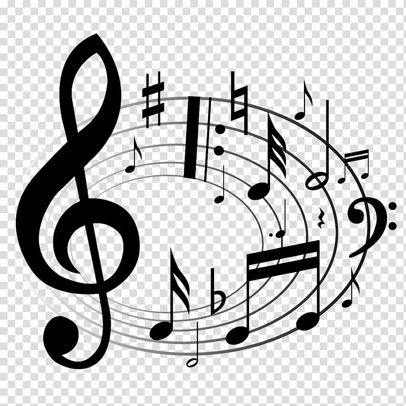 music staff with notes clipart