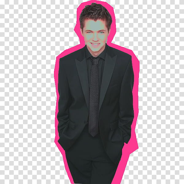 Damian McGinty s, man wearing black suit transparent background PNG clipart