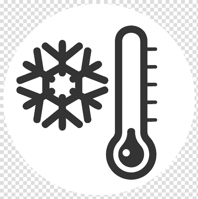 cold thermometer clipart black and white