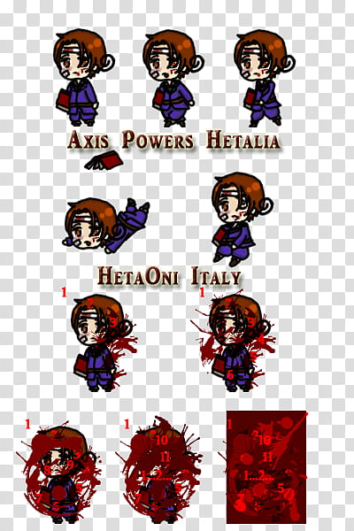 Hetalia: HetaOni Italy Shimeji Preview, brown-haired chibi character illiustration transparent background PNG clipart