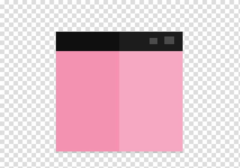 Flat Design , square pink and black box transparent background PNG clipart
