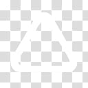 White Symbols Icons, Triangle, triangular white logo transparent background PNG clipart