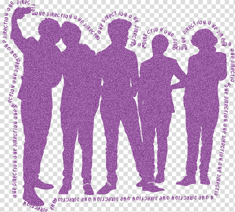 Silueta de One Direction para MajOo Aragon Cast transparent background PNG clipart