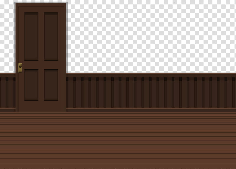 Kisekae Background Room w Customizable, brown -panel door illustration transparent background PNG clipart