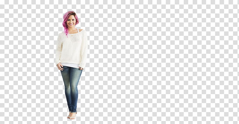 Demi Lovato, woman in white boat-neck long-sleeved shirt transparent background PNG clipart