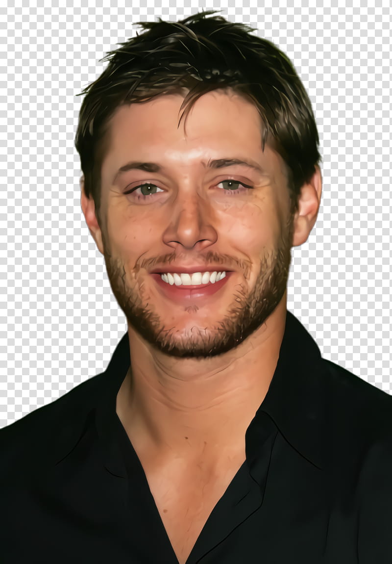 Moustache, Jensen Ackles, Dean Winchester, Actor, Television, United States, Hairstyle, Cw transparent background PNG clipart