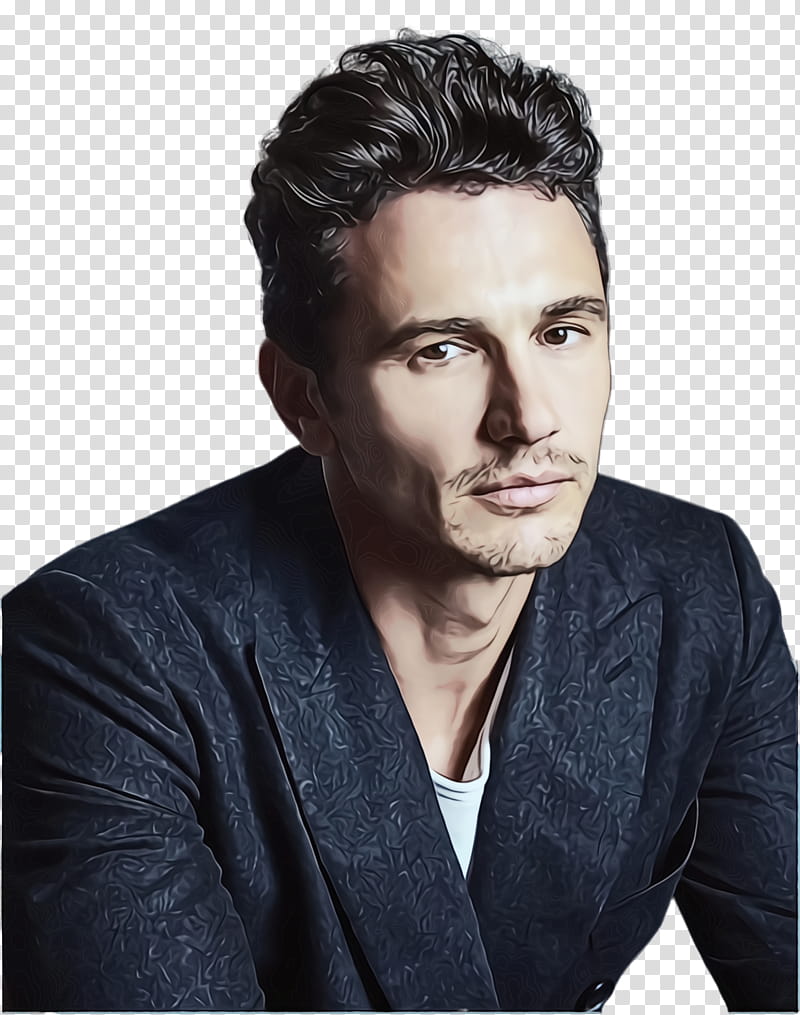 Hair, Watercolor, Paint, Wet Ink, James Franco, Actor, Celebrity, 127 Hours transparent background PNG clipart