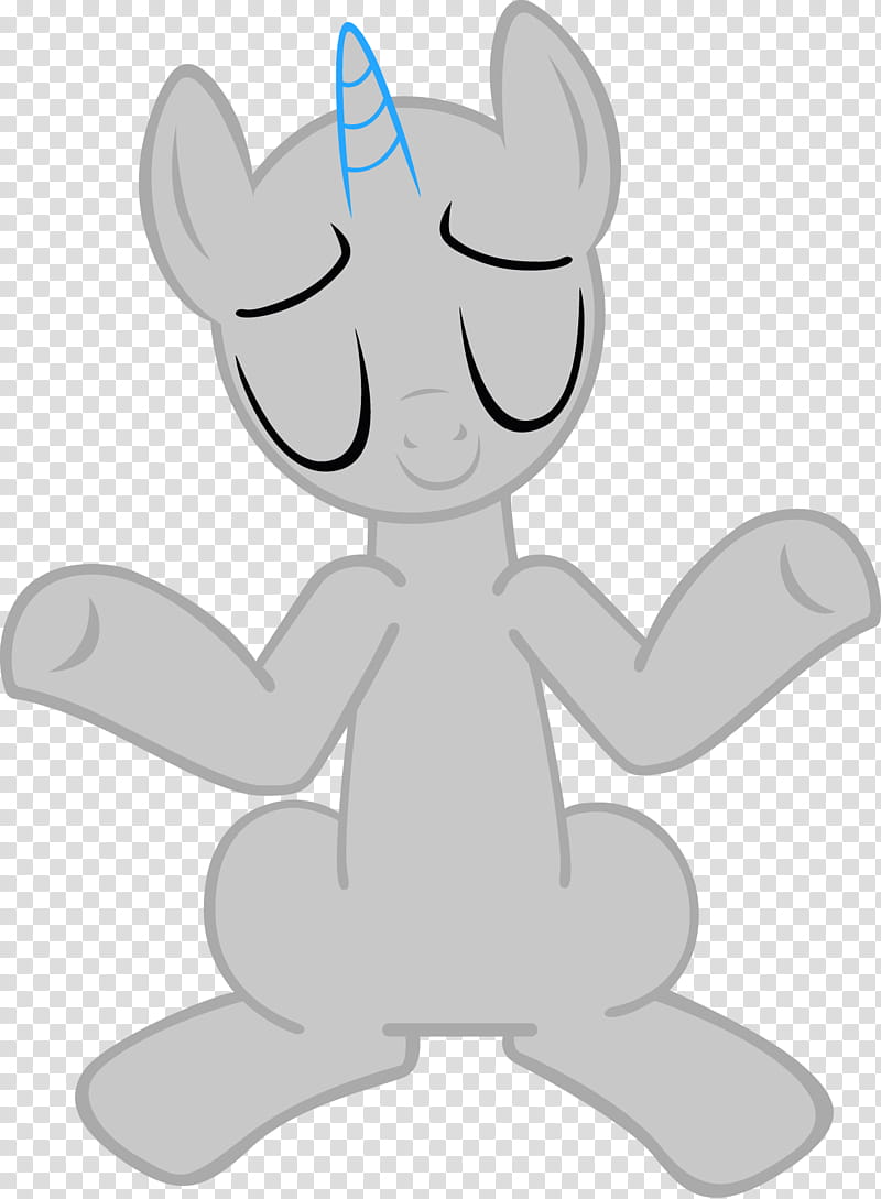 Shrugging Pony Base , gray unicorn character transparent background PNG clipart