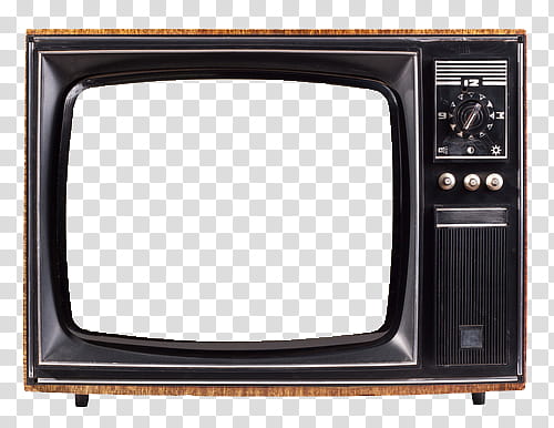 RNDOM, classic black CRT TV illustration transparent background PNG clipart