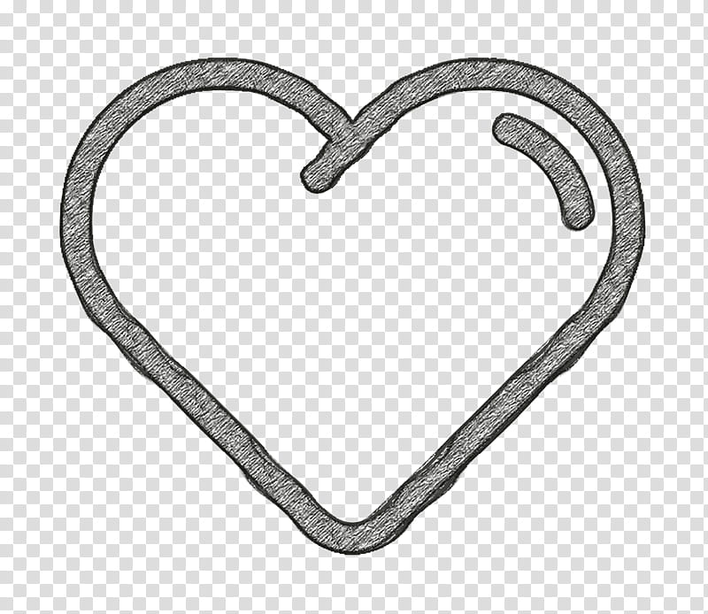 Heart icon Miscellaneous Elements icon, Silver, Metal transparent background PNG clipart