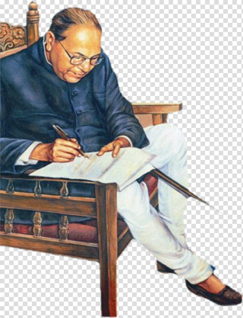 India, Ambedkar Jayanti, April 14, Book, Author, Philosopher, B R Ambedkar, Sitting transparent background PNG clipart