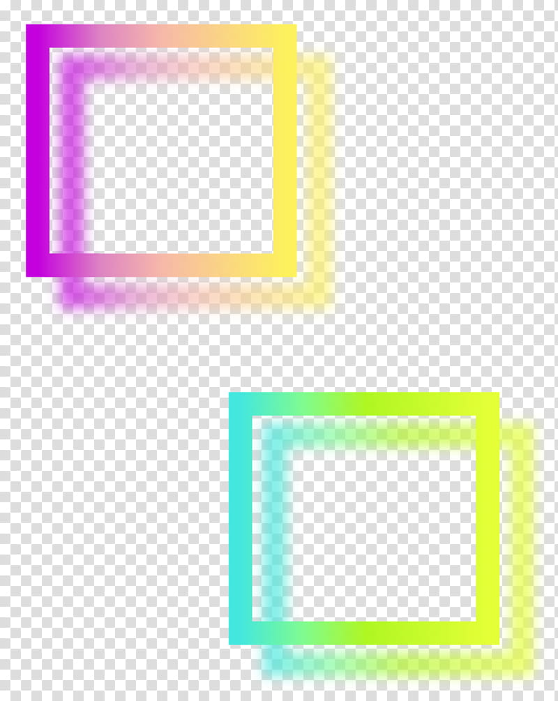 Watch, two purple-and-green square illustrations transparent background PNG clipart