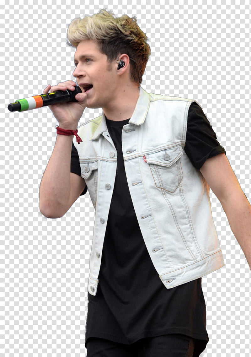 Niall Horan, man holding microphone transparent background PNG clipart