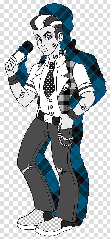 MH Halloween Special, Frankie Stein Genderbend, man wearing suit jacket and pants illustration transparent background PNG clipart