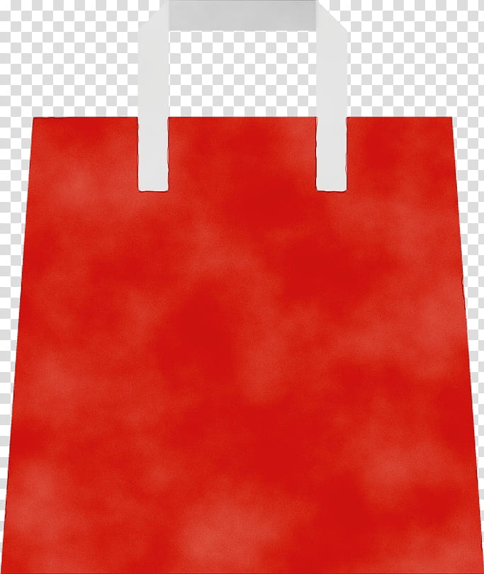 Shopping bag, Watercolor, Paint, Wet Ink, Red, Material Property, Rectangle, Paper Bag transparent background PNG clipart