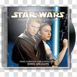 CDs  Star Wars Episode  Attack Of The Clo, Star Wars II Attack Of The Clones  icon transparent background PNG clipart
