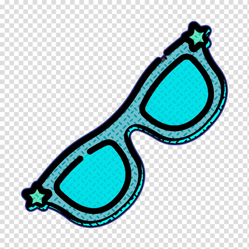 Sunglasses icon Fashion icon Tropical icon, Eyewear, Aqua, Personal Protective Equipment, Goggles, Turquoise, Vision Care, Diving Mask transparent background PNG clipart