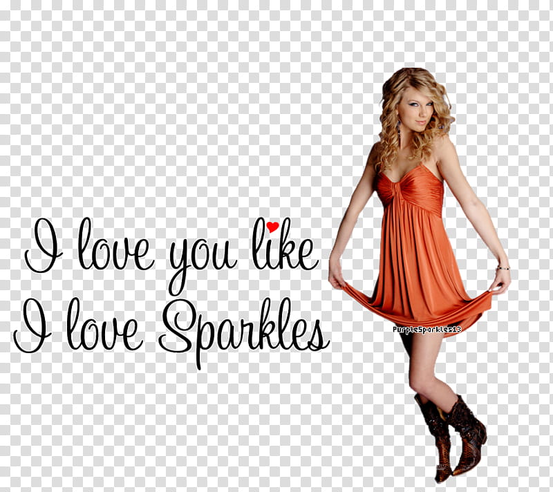I Love you like i Love Sparkles Taylor Swift transparent background PNG clipart