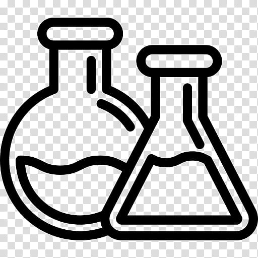 Book Icon, Chemistry, Laboratory Flasks, Erlenmeyer Flask, Science, Icon Design, Line Art, Coloring Book transparent background PNG clipart