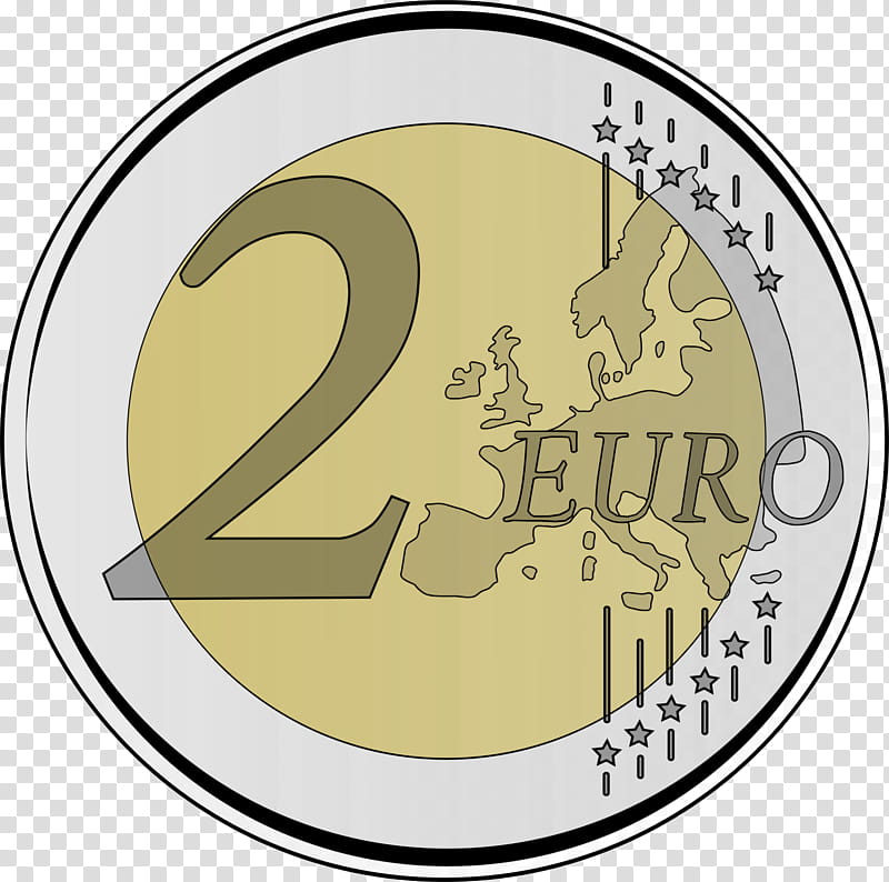 2 Euro Coin Circle, 1 Euro Coin, Euro Coins, 20 Euro Note, 100 Euro Note, 20 Cent Euro Coin, 1 Cent Euro Coin, Euro Banknotes transparent background PNG clipart
