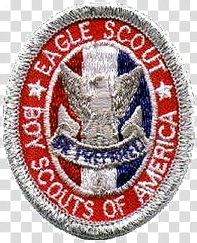 , Eagle Scout Boy Scouts of America embroidered patch transparent background PNG clipart