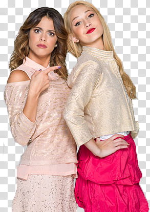 Violetta, two women standing transparent background PNG clipart