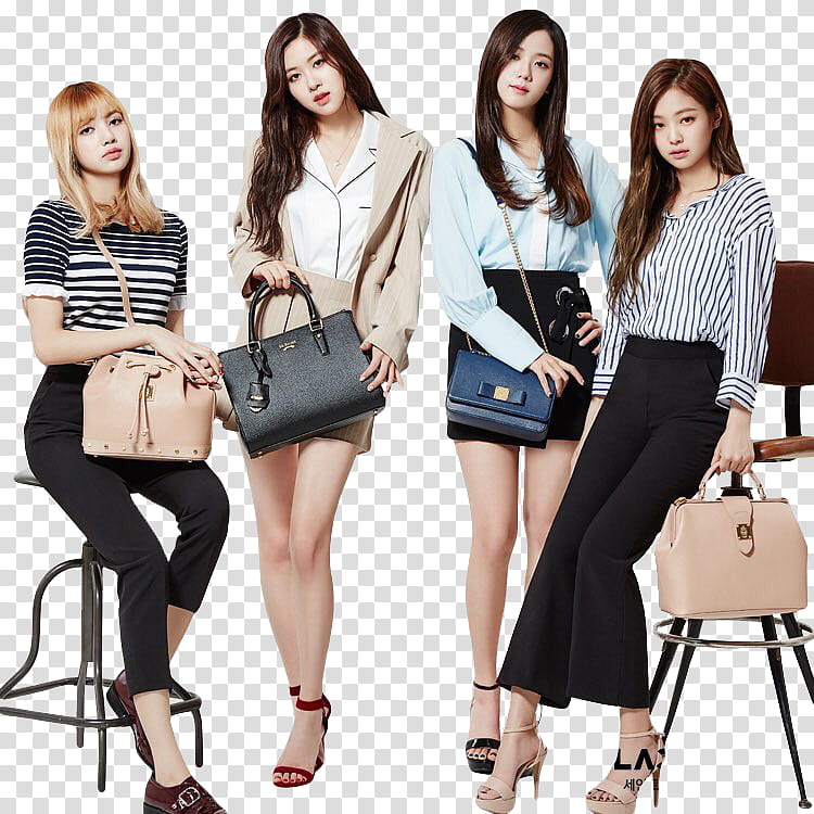 BLACKPINK, Blankpink sitting on chairs transparent background PNG clipart