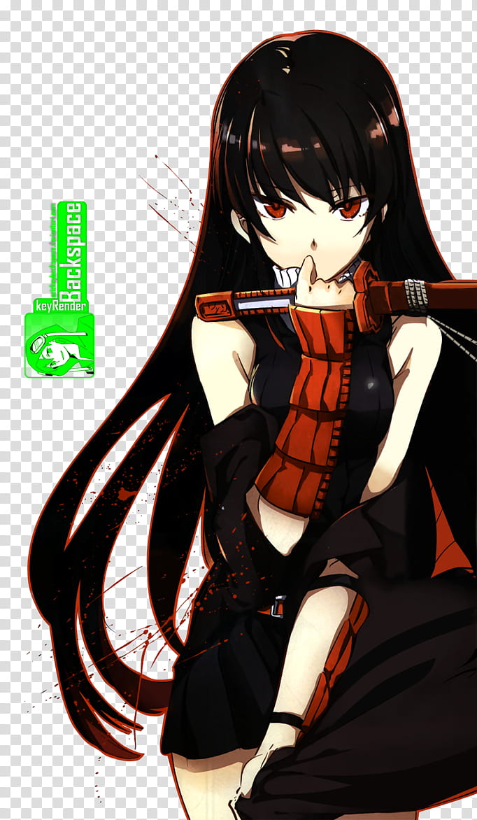 Akame (Akame ga Kill!), Render v, Render Akame anime character transparent background PNG clipart