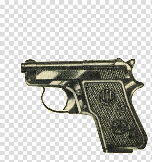 Vintage Files, black Beretta semi-automatic pistol transparent background PNG clipart